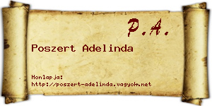 Poszert Adelinda névjegykártya